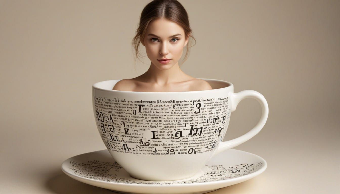 Surreal Equation Latte in a Teacup