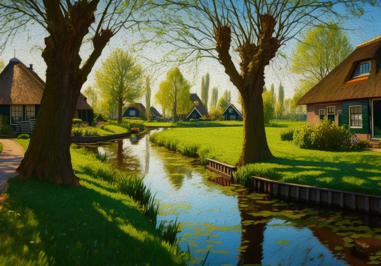 A Sunny Dutch Village