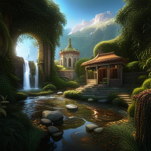 Detailed Matte Painting of Shakira in Fantasy Art