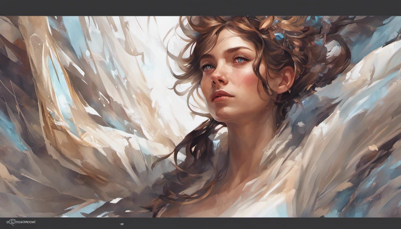 Hyperdetailed Portrait with Dynamic Lighting in Splash Art S...