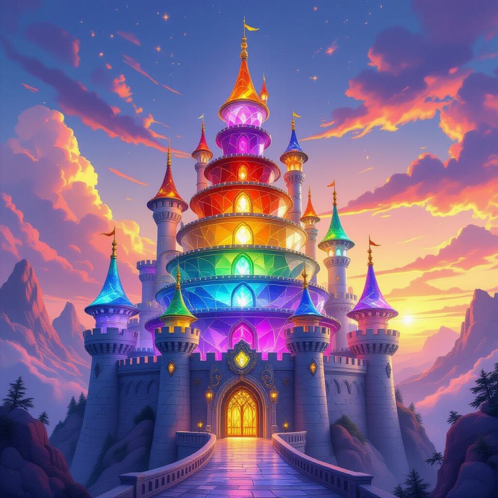 Fantasy Gemstone Castle at Chakra Dawn