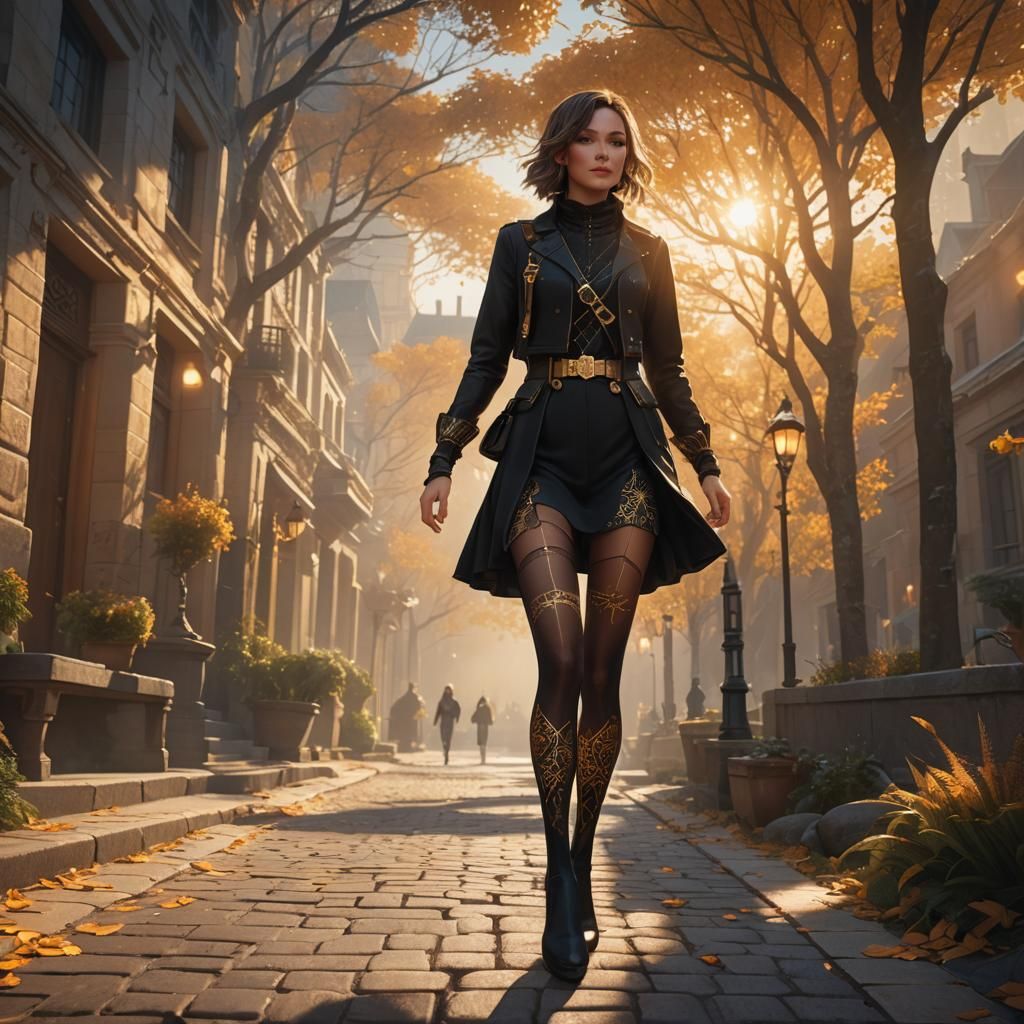 Trans Girl in Sunshine: Digital Fantasy Art