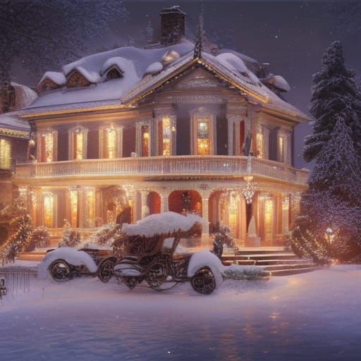 Mesmerizing Christmas Lights in Hyper-Detailed Digital Art