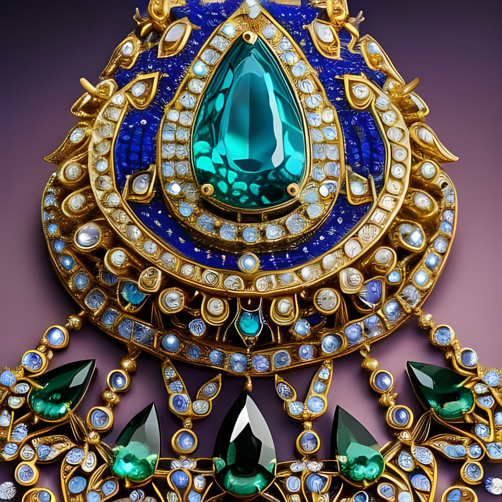 Crystal Swan in Kinetic Pointillism Style