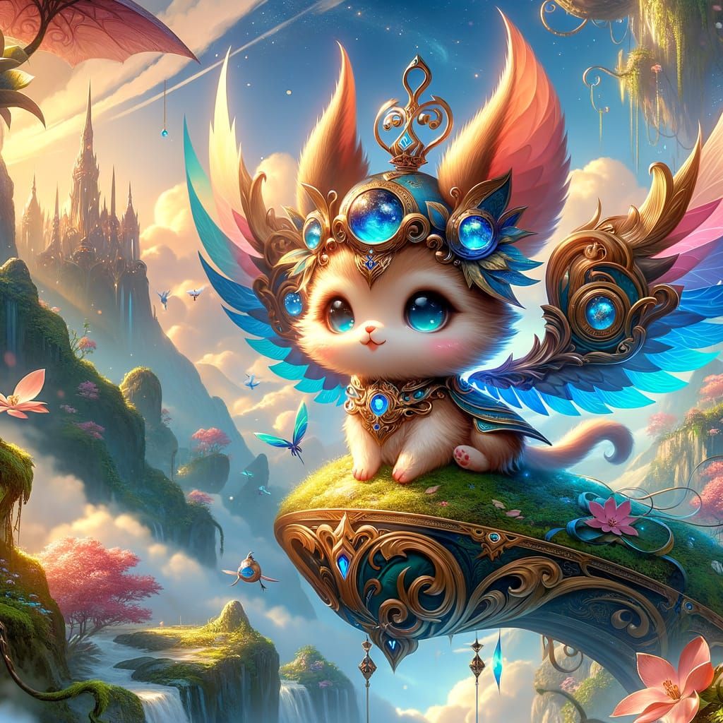 Adorable Fantasy Creatures in Detailed Matte Painting