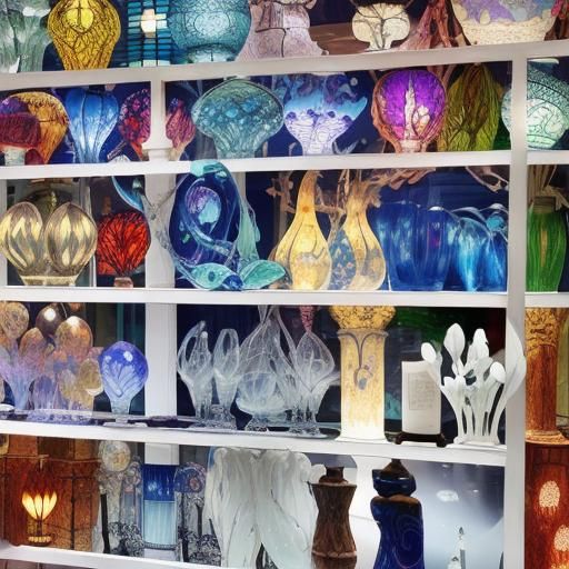 Classic Tiffany Lamp with Stained Glass Shade