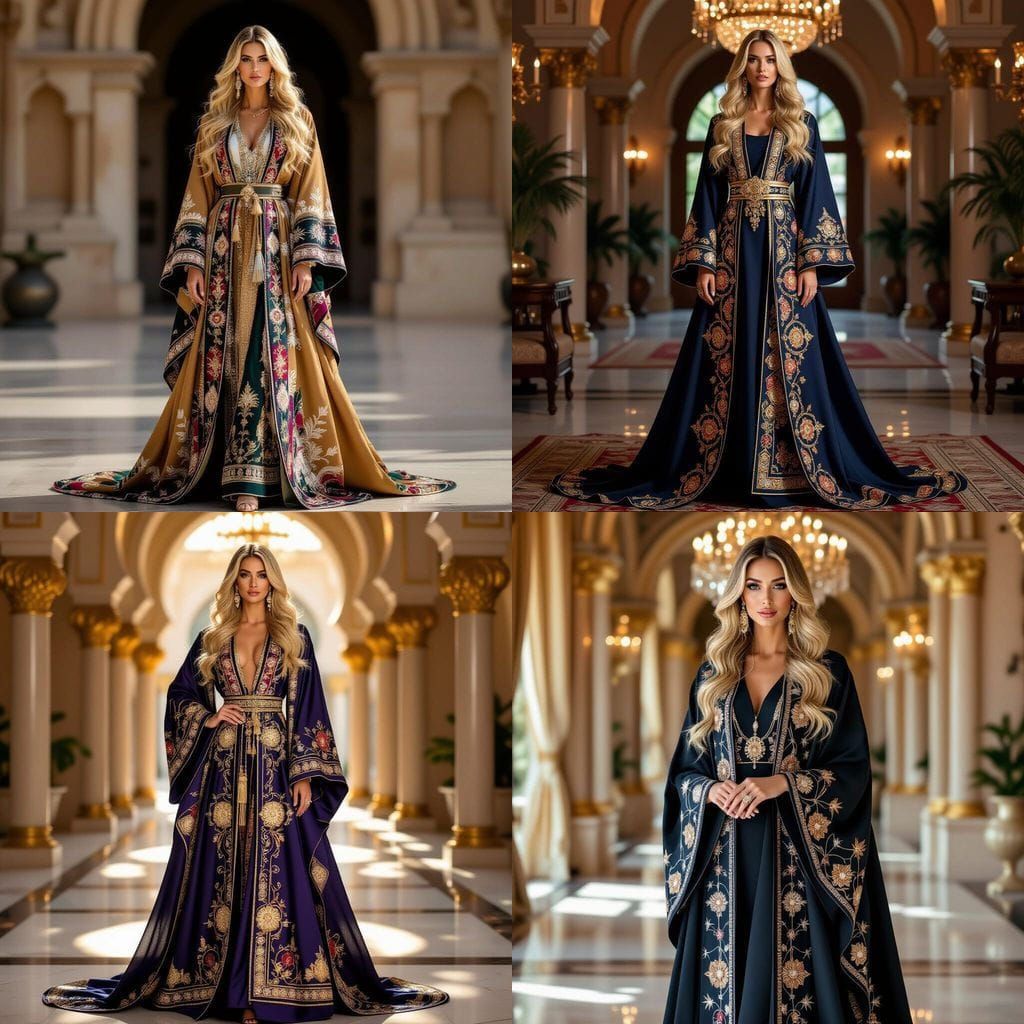 Luxury Abaya: Modern Royal Fashion in Jewel Tones