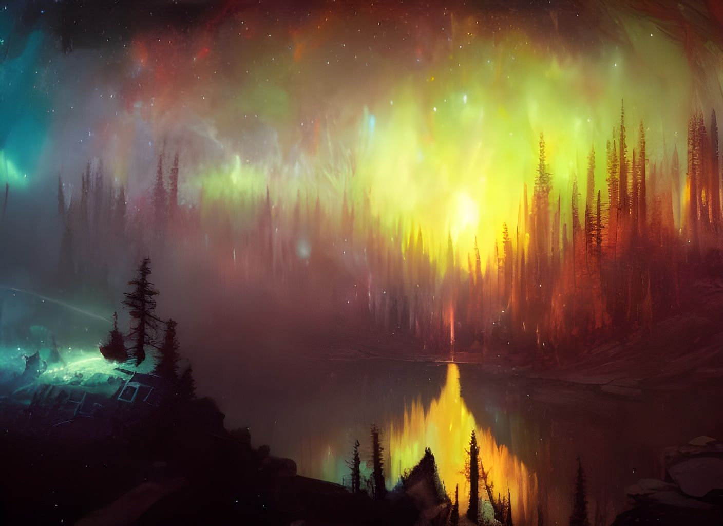 Kaleidoscopic Inverted Landscape by Rutkowski and Shishkin