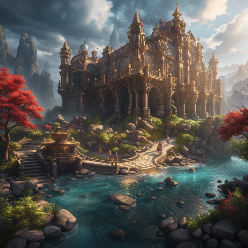 Healing Fantasy Art in Deep Color