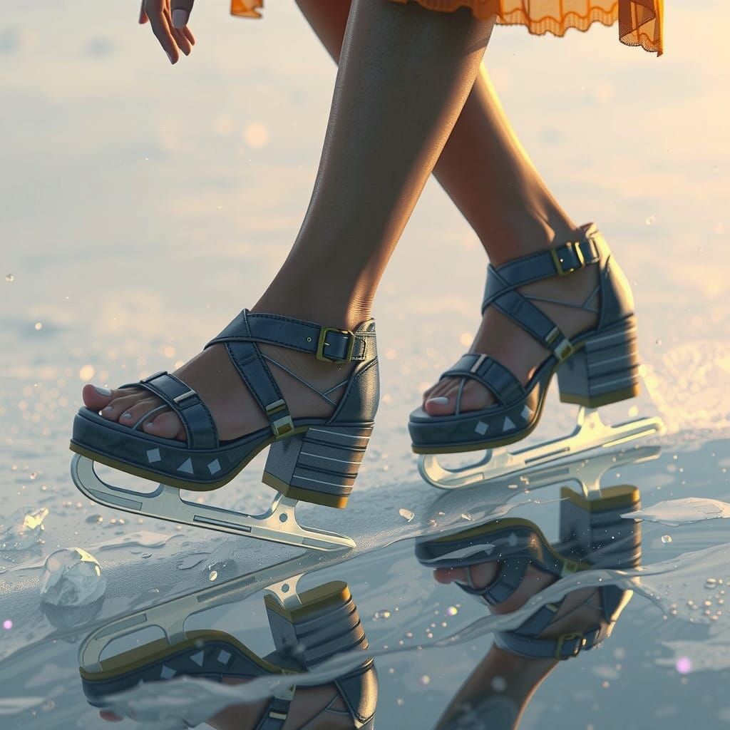 Frozen Dreams in Cyberpunk Style