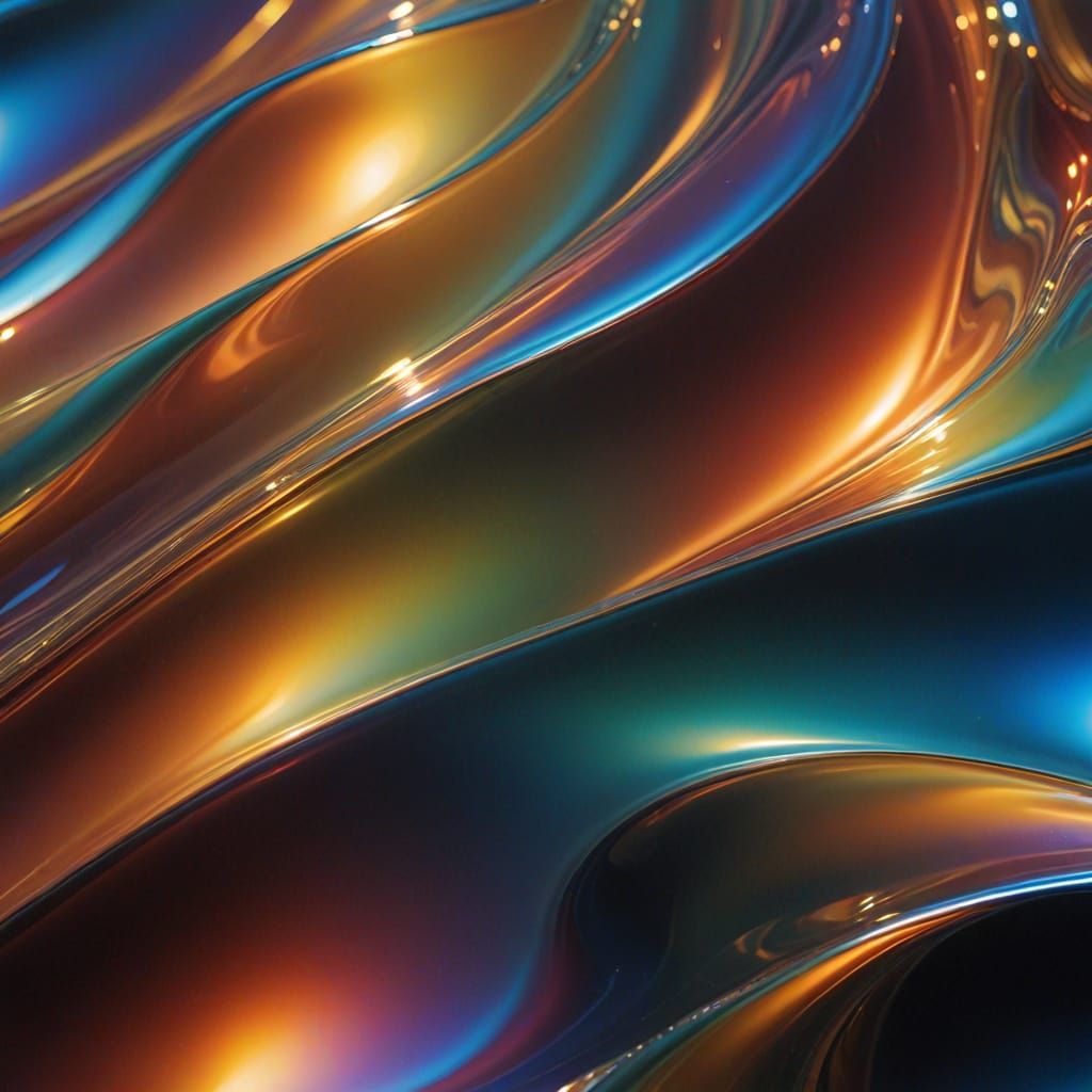 Ethereal Glass Ripples: A Dreamlike Refraction of Light