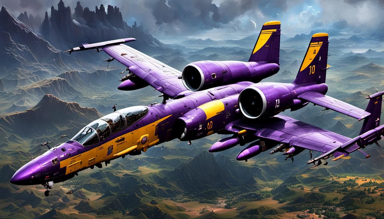 A-10 Thunderbolt II: Dark Fantasy Concept Art