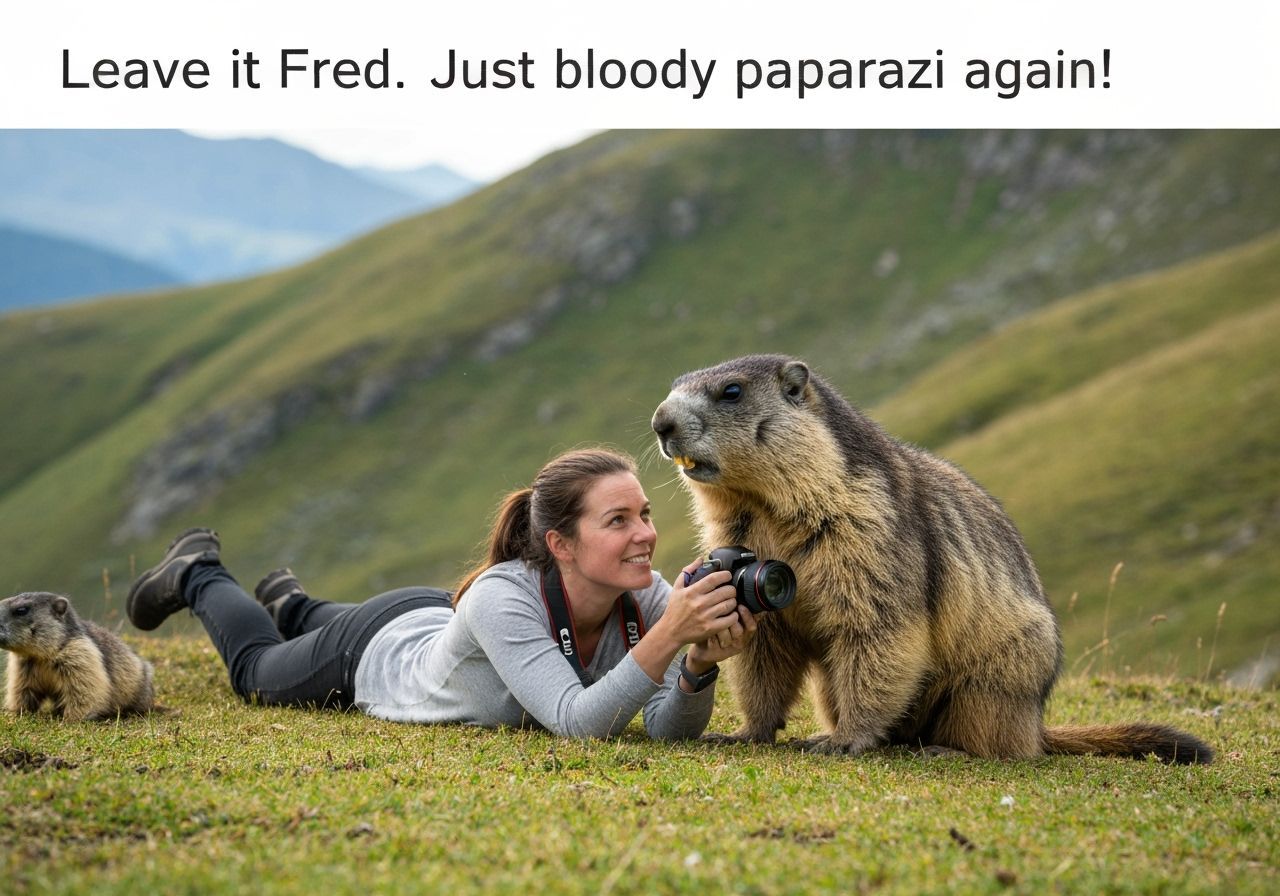 Photographer Meets Angry Marmots in Sun-Drenched Hills