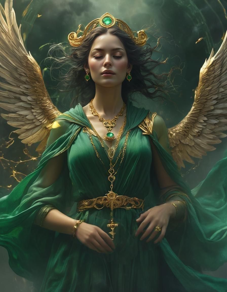 Ethereal Woman Resurrects City in Hyper-Realistic Fantasy