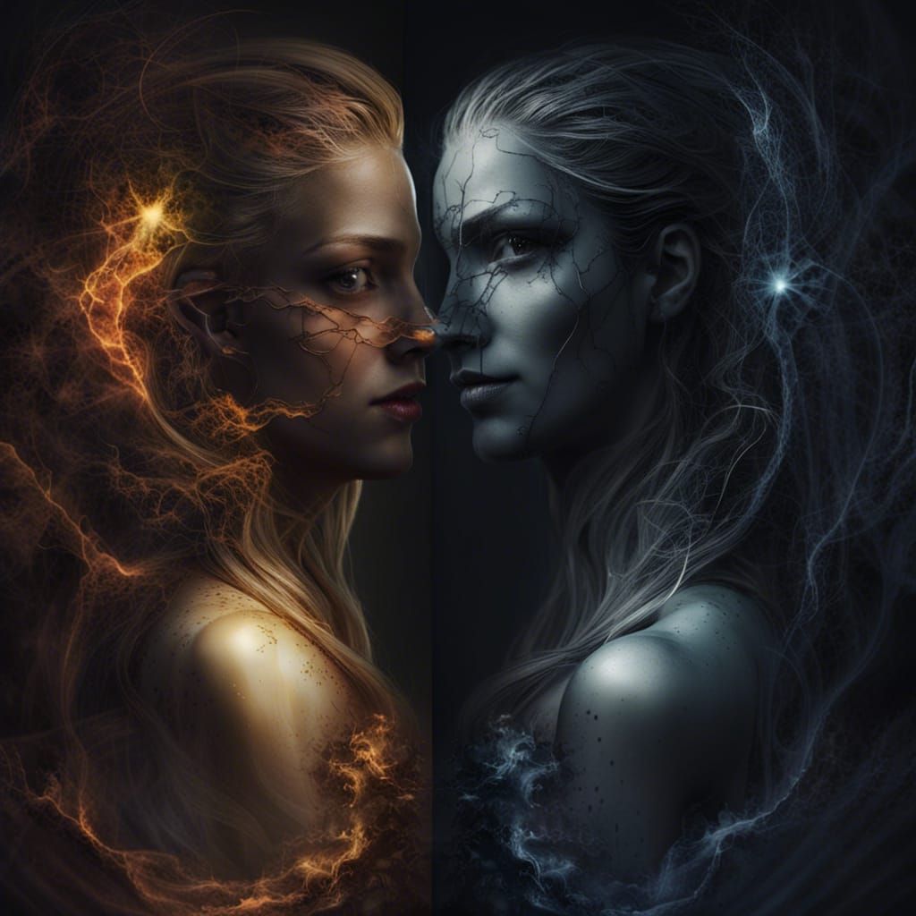 Duality of Light and Darkness Visualized