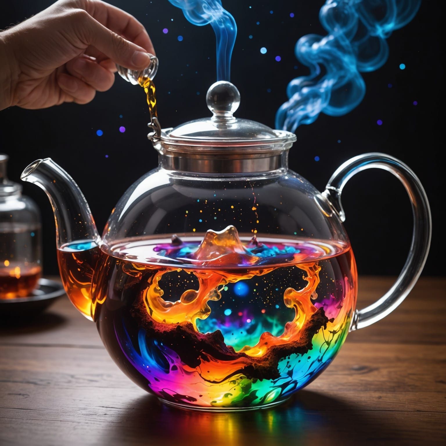 Psychedelic Universe Tea Pot Explosion