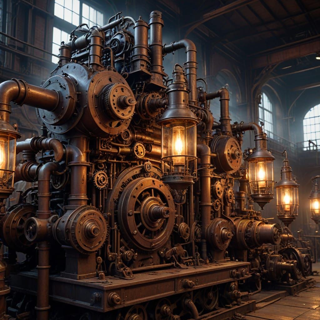 Steampunk Production Line