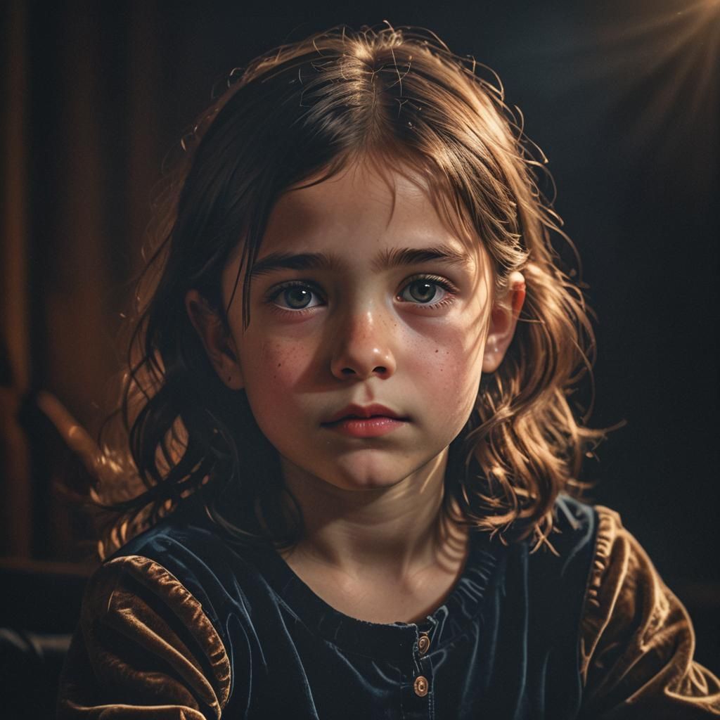 Mysterious Portrait of Chloe in Velvet Tones