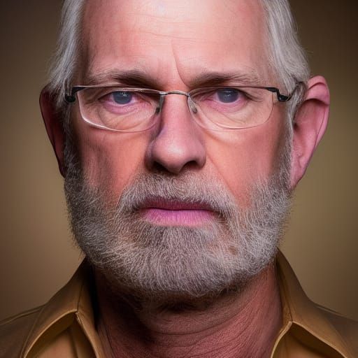 Striking Color Portrait in Oil Painting Style