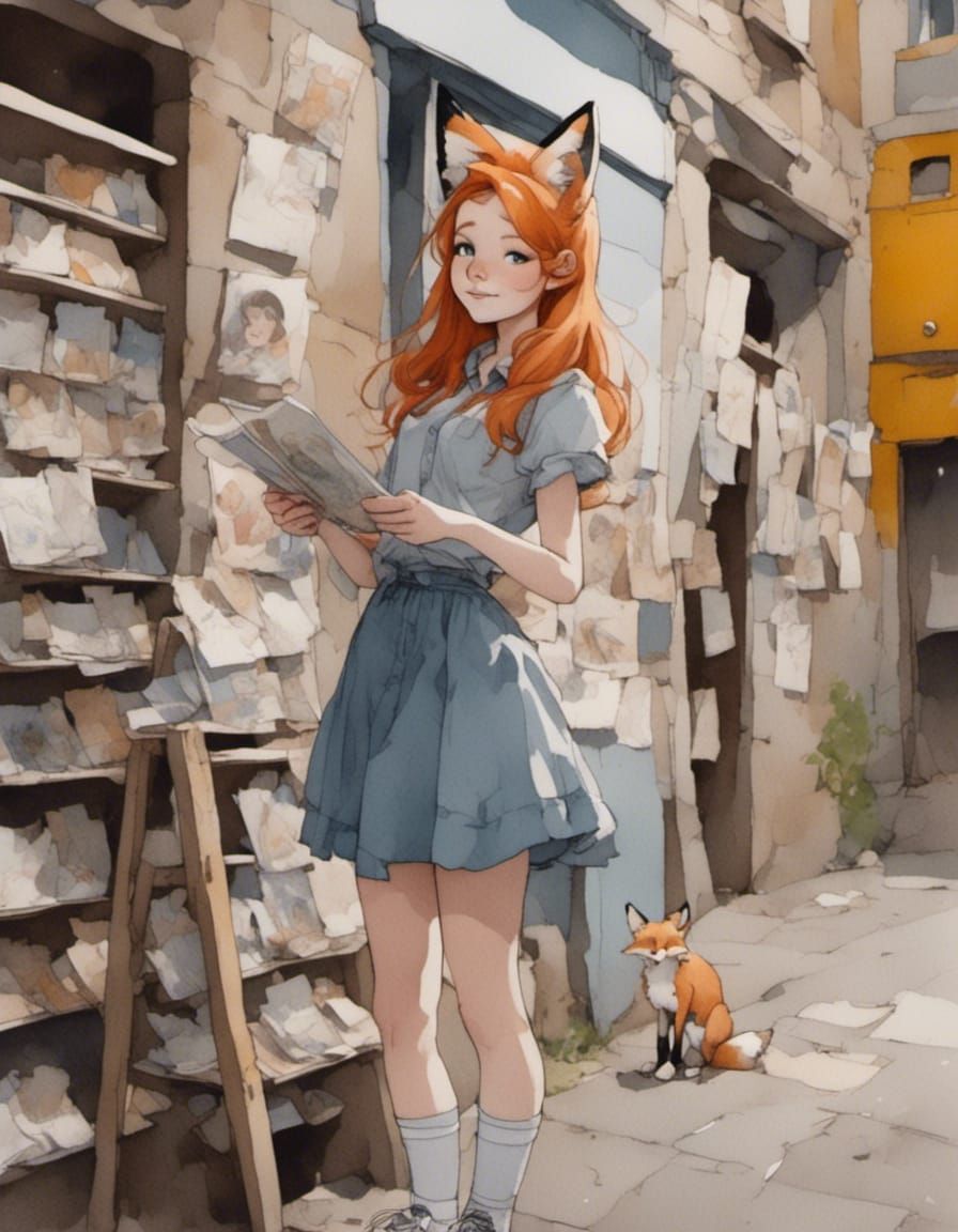 Adorable Fox-girl VIXEN: "Really? You're going to hit on me? Go away. I'm on vacation."