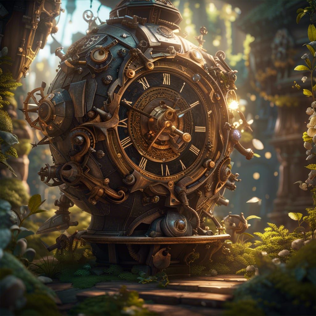 Clockwork fairies, 3D Game Cinematic Feel, Epic 3D Videogame Graphics, Intricately Detailed, 8K Resolution, Dynamic Ligh...