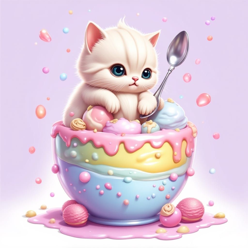 An adorable small kitty