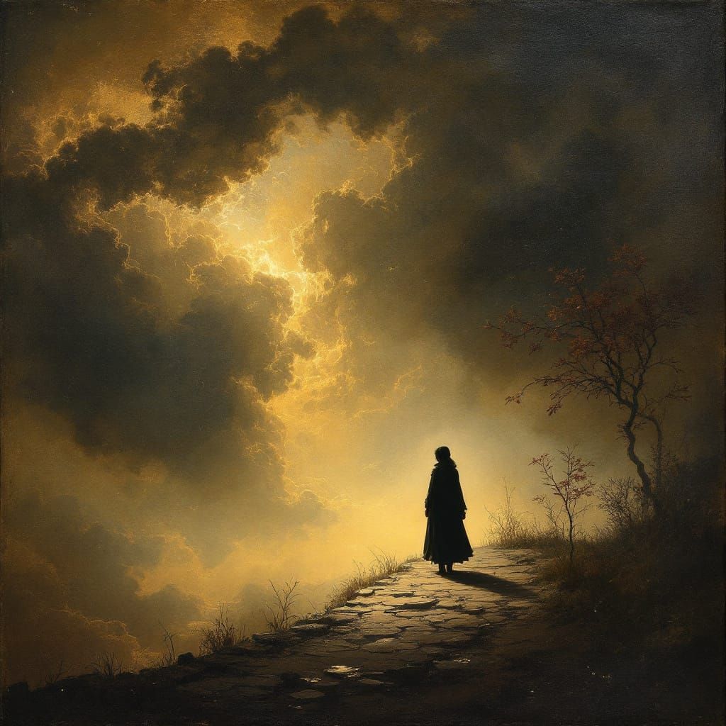 Renaissance Luminous Sfumato Street Scene