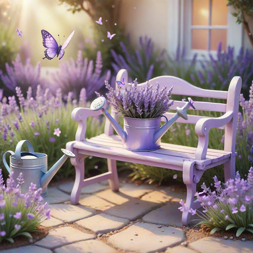 miniature garden scene, exquisite and highly detailed,