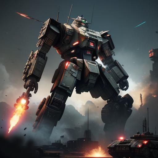 Futuristic Sci-Fi Machine of War in 8K