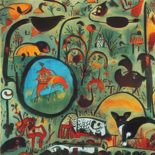 Otto Dix and Paul Klee Inspired Animal Allegory