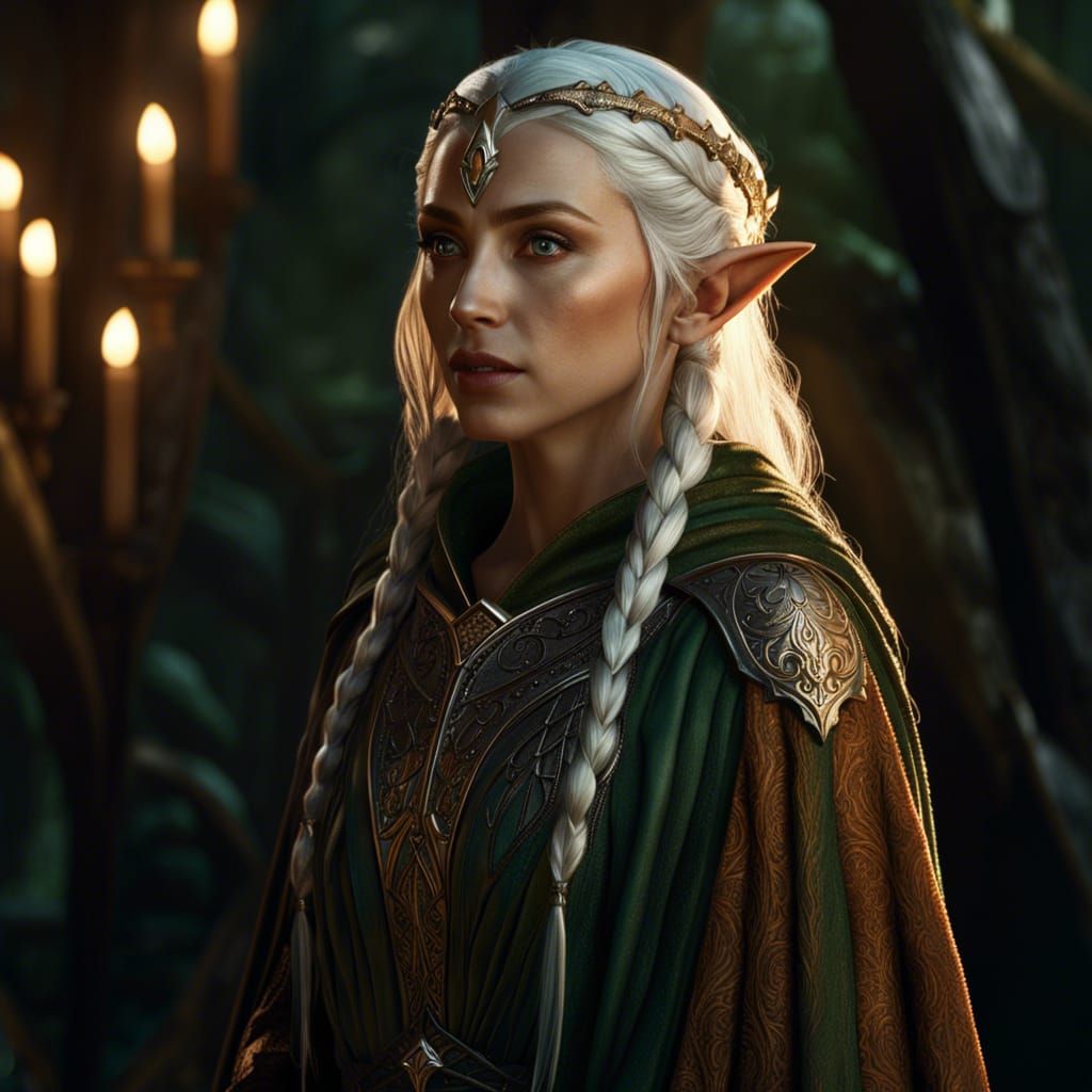 Lordly Elf Portrait in High Quality CGI VFX