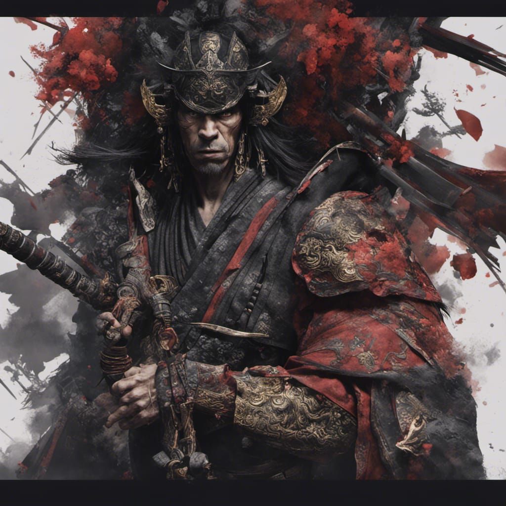 Nick Cave as Samurai: Dark Fantasy Concept Art