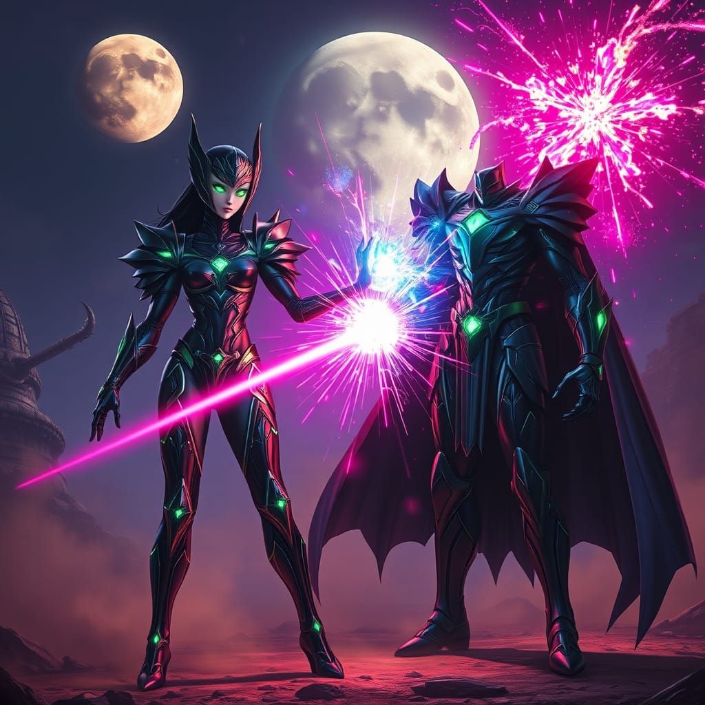 Cosmic Superheroes in God-Level Armor