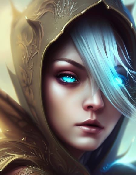 Elven Girl Portrait with Dynamic Lighting
