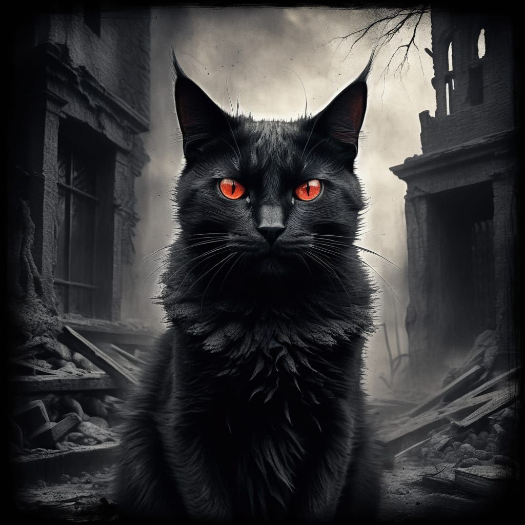 Surreal Dark Fantasy Portrait in Charred, Gritty Texture