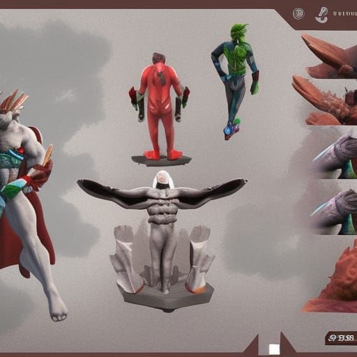 Captain Planet 3D Rendering on Artstation