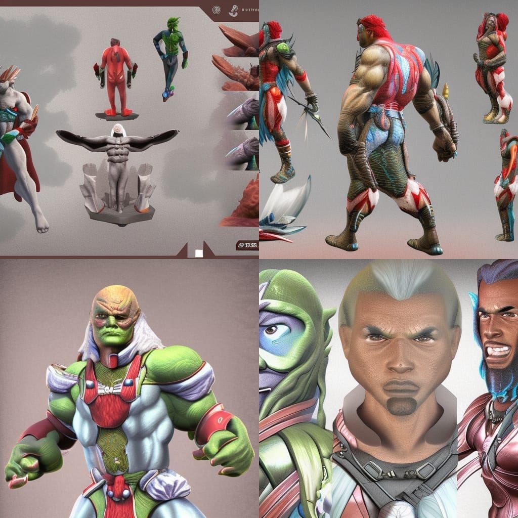 Captain Planet 3D Render: ArtStation Style