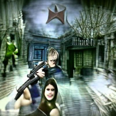 Realistic Zombie Portrait in a Horror Setting