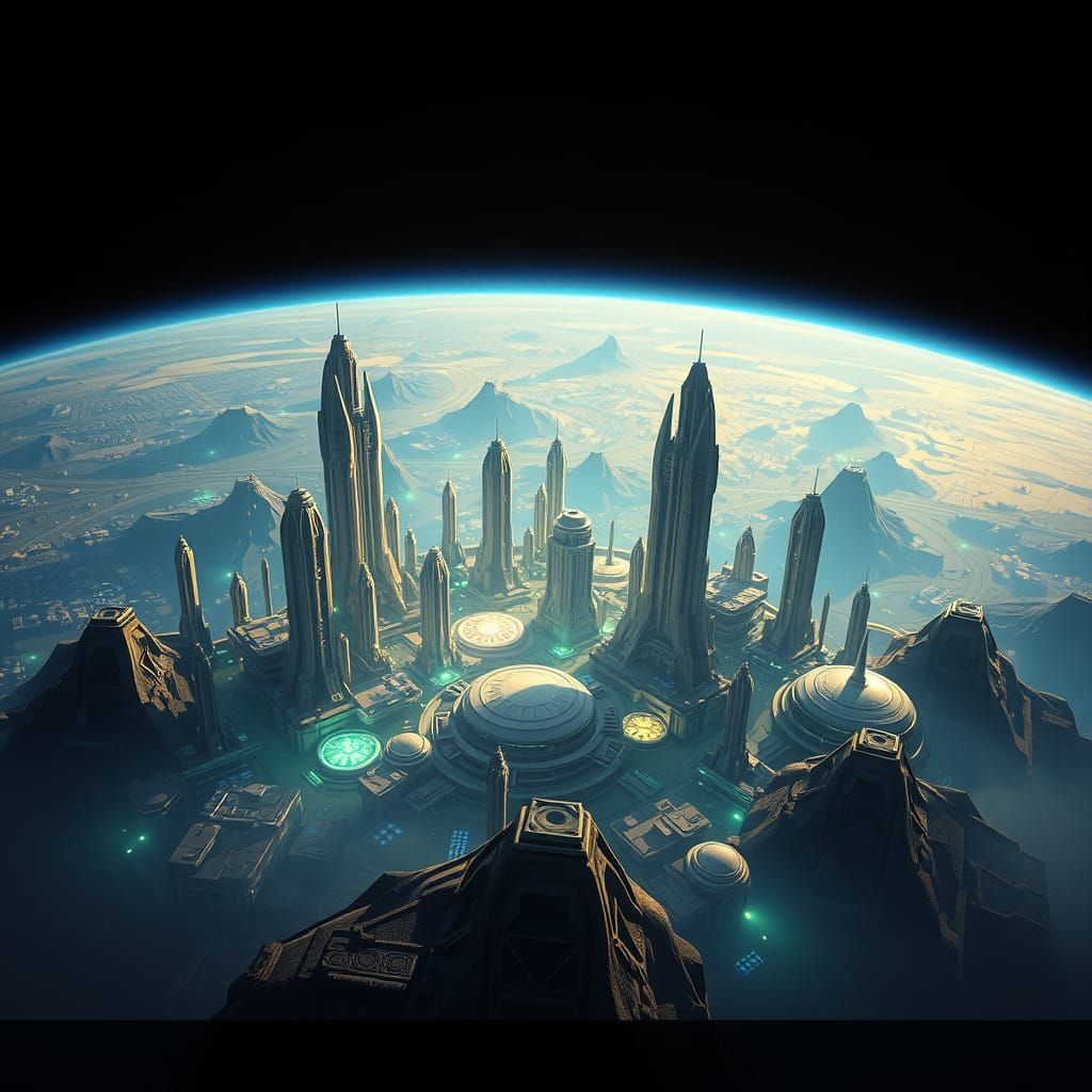 Alien Metropolis Sprawls Across Earth in Cinematic Style
