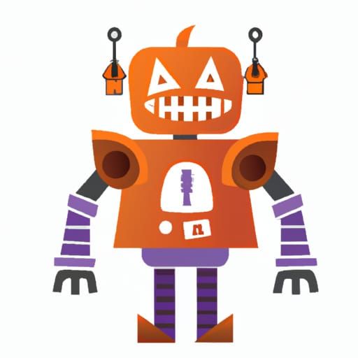 Robot Halloween Monster AI Image