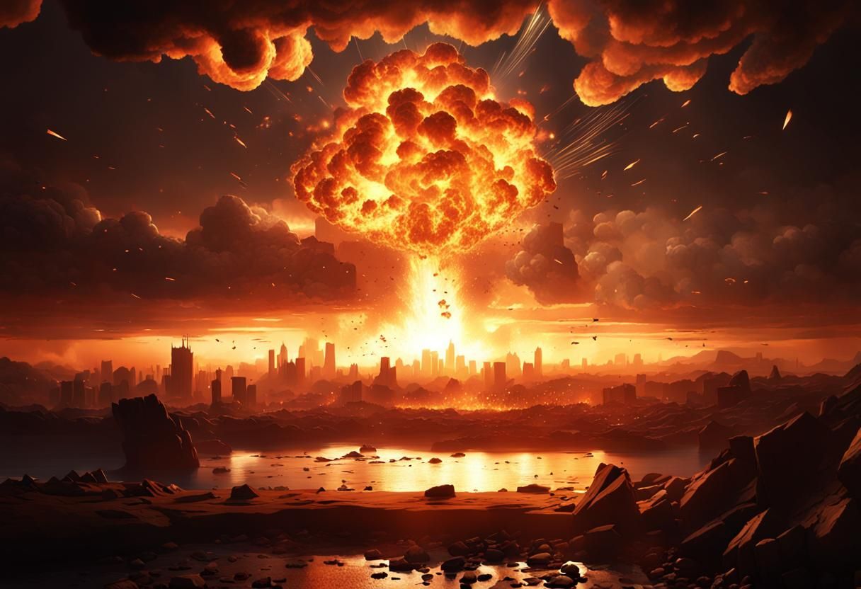 Explosion Concept Art in 8k Resolution