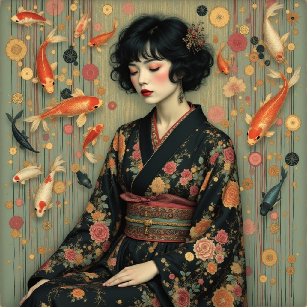Kimono and Koi
