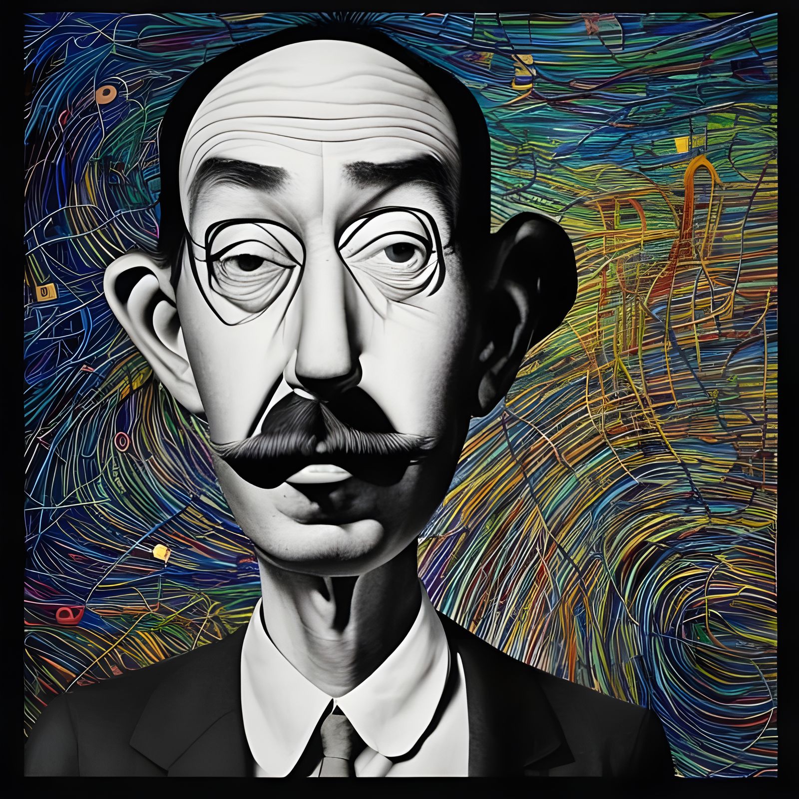 Surreal Abstract Folk Art by Pereira da Silva