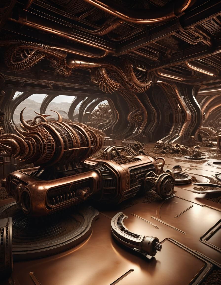 Alien Meat Mincer Inspired by Biomorphic Architecture