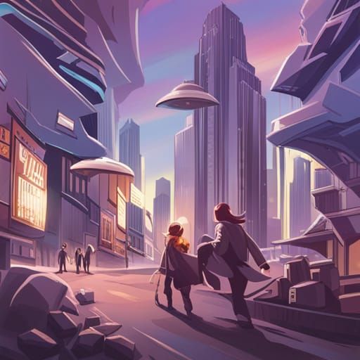 Whimsical Crystal Shop Interior in Anime Style