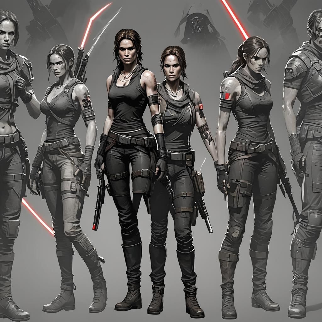 Lara Croft as a Sith Lord