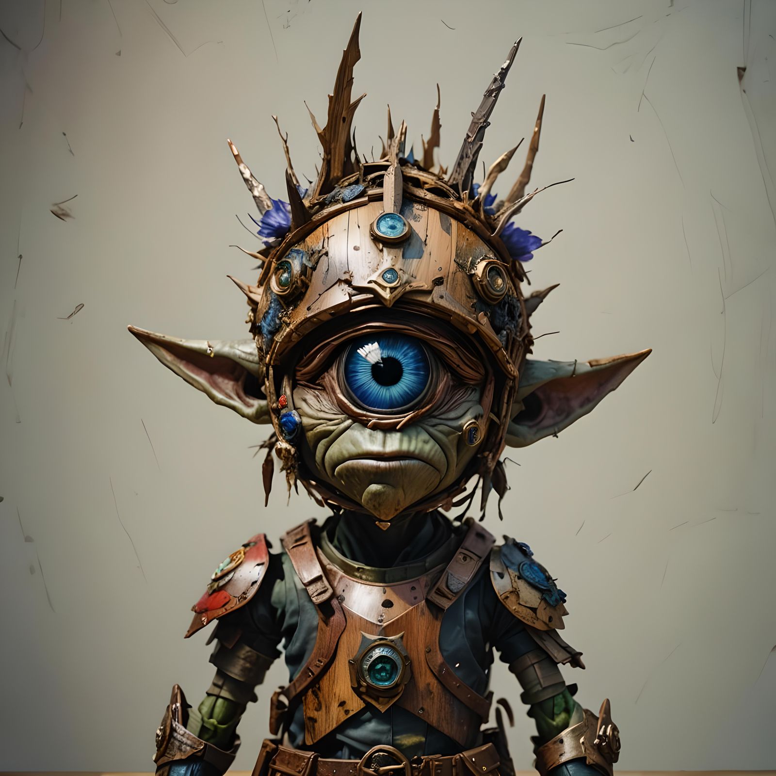 Goblin Warrior with Planet Earth Eyeball