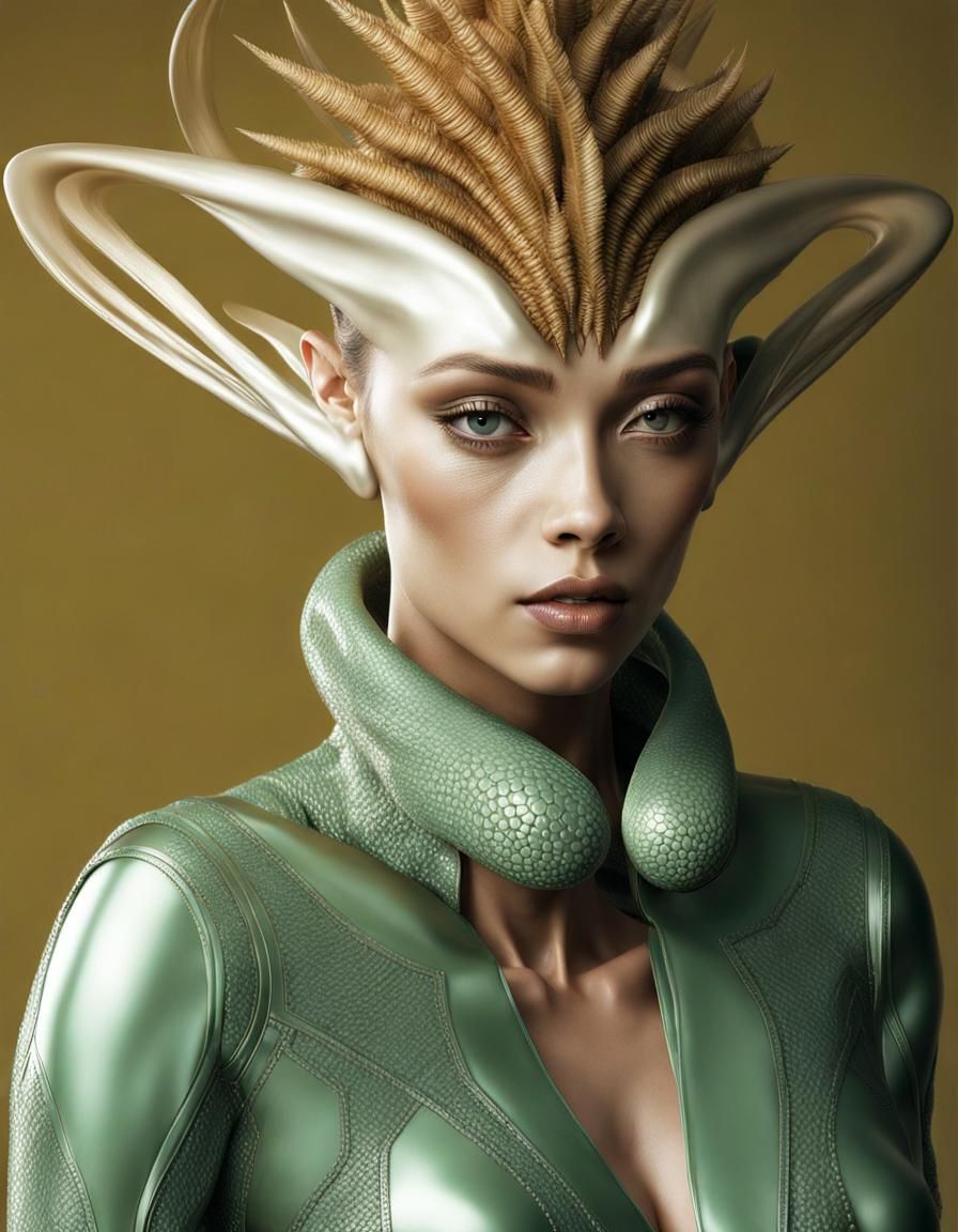 Magical Alien Life Forms in Surreal Photorealistic Style