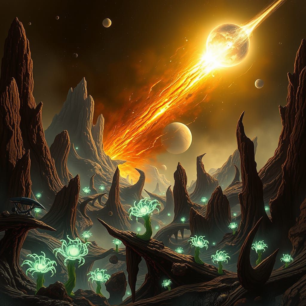 Cosmic Horror Unfolds on a Twisted Alien World