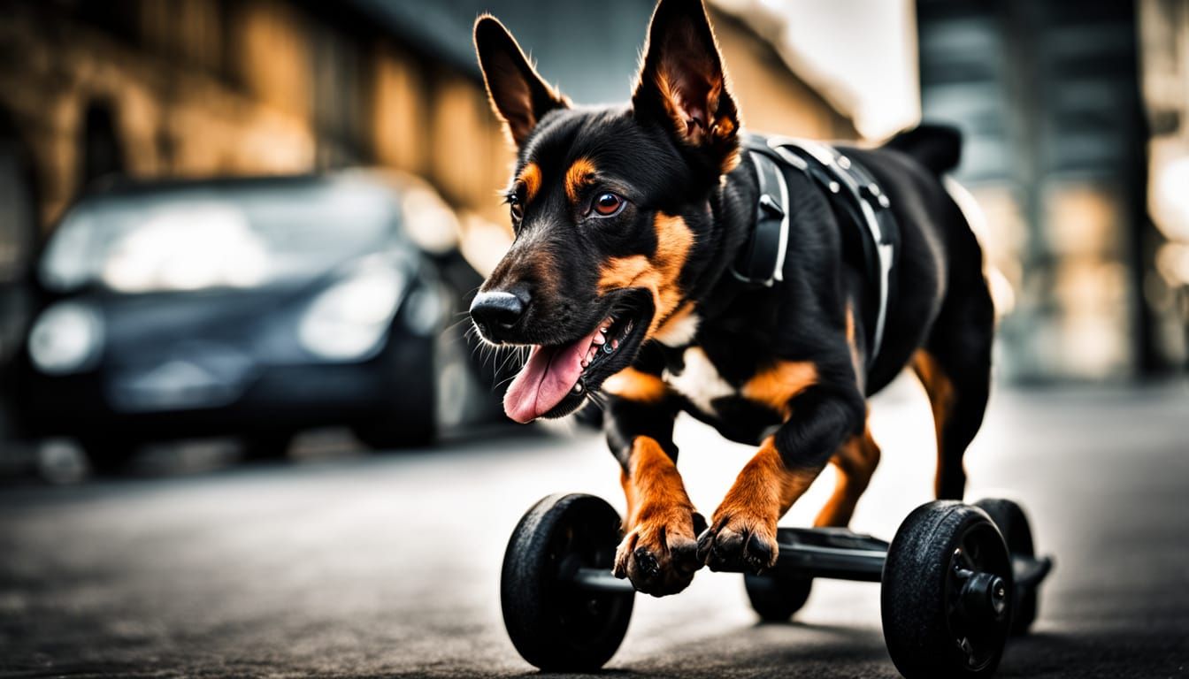 Satanic Hog with Horns on a Motorcycle